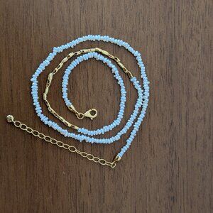 Monica Vinader Mini Nugget Pearl Beaded Necklace